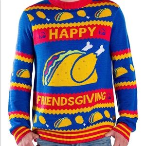 Tipsy Elves Taco Bell Happy Friendsgiving UNISEX Sweater Collector’s Item